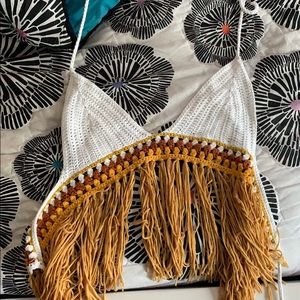 fringe crop top